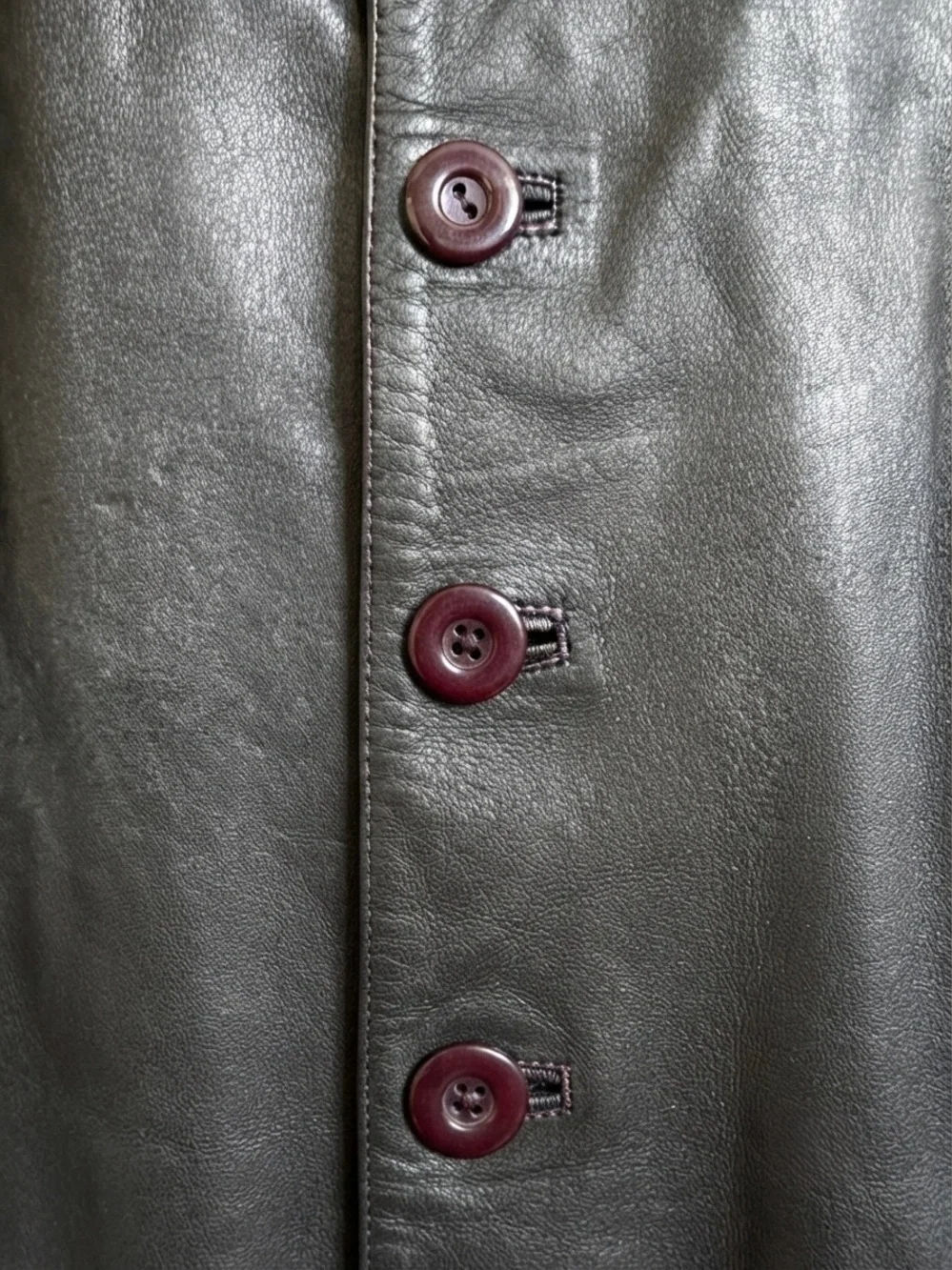 Vintage Bella Men’s Black Leather Blazer Jacket Size XL